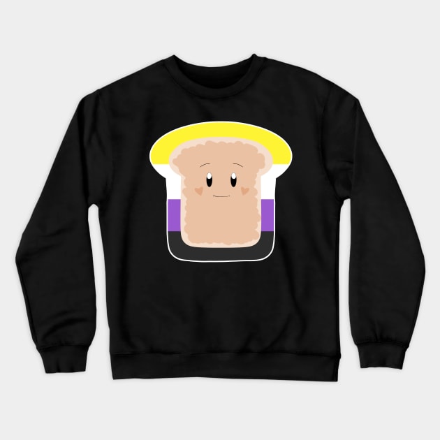 Non-binary Pride Toast Crewneck Sweatshirt by celestialuka